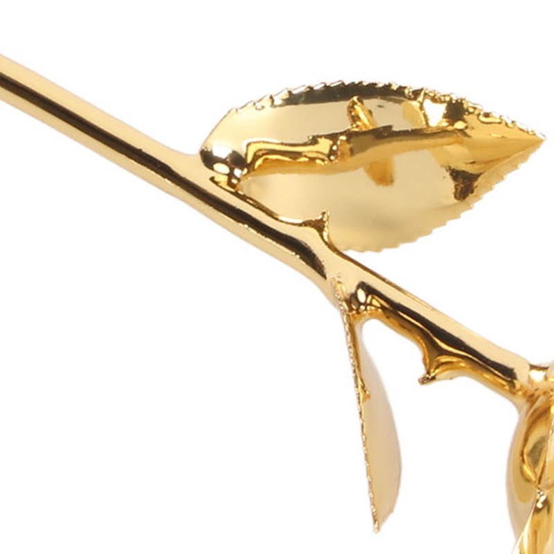 24K Gold Plated Rose Clear Texture Romantic Exquisite Long Lasting