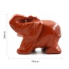 Ouubuuy Elephant Statue, Elephant Gemstone Healing Stone Figures, Crystal Elephant