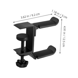 TEHAUX Headphone Hanger Hook Gaming Headset Stand for Desk Easy Attachment Without Drilling Stylish Holder for PC Headphones Durable Design