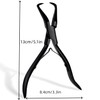 Hair Extension Beads Remover Pliers Black - Stainless Steel Microlink