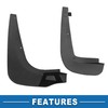A ABSOPRO Mud Flap Splash Guard with Mount Accessories Front