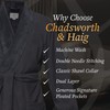 CHADSWORTH & HAIG Microfiber Plush Bath Robe with Minx Lining.