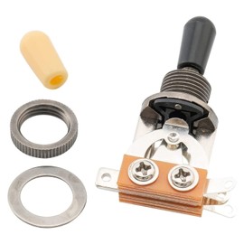 Musician Outfitters Metric 3 Way Short Straight Guitar Toggle Switch Pickup Selector for Epiphone Les Paul Electric Guitar (Gunmetal Black)