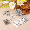 Isslly Small Jewelry Box Hardware, 2 Pcs Antique Hasp Latch