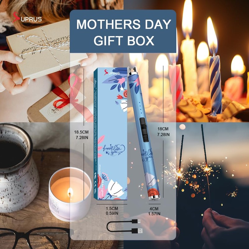 SUPRUS Candle Arc USB Type C Lighter Electric Lighter with