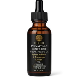 Luxeir Rosemary Mint Hair Growth Oil-Biotin infused Scalp & Hair strengthening Oil for Thicker,Longer,Healither Hair, Treatment for Thinning Hair-Ideal for Women & Men-2 fl.Oz