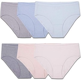 Fruit of the Loom Women's Beyondsoft Underwear, Super Soft Designed with Comfort in Mind, Available in Plus Size, Hipster-Modal-6 Pack-Colors May Vary, 8