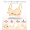 Wireless Push Up Bra for Women No Underwire Comfort Soft