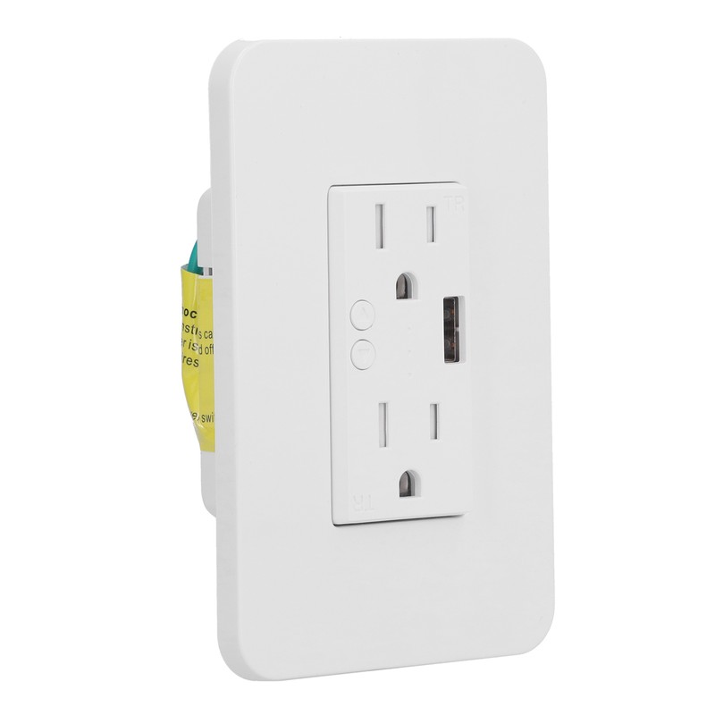 15A WiFi Smart Wall Socket Partition Control USB Interface Remote
