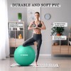 STOROMO Exercise Ball,Yoga Ball(with Exercise Tutorial)，Extra Thick Non-Slip,Holds 2500 lbs,