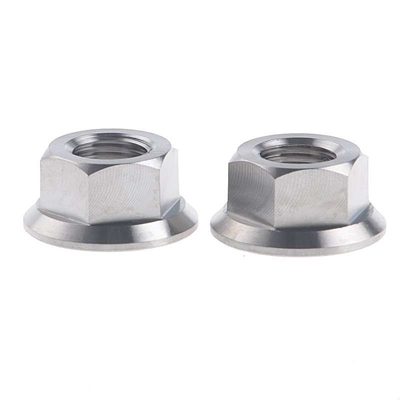 M14x1.5mm TC4 Titanium Ti Flange Nut DIN 6923 for Bolt