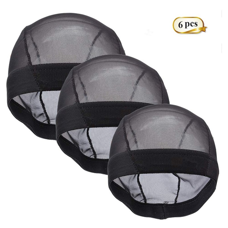 ZQIAN BEAUTY Small Mesh Dome Caps For Wigs 6 Pcs