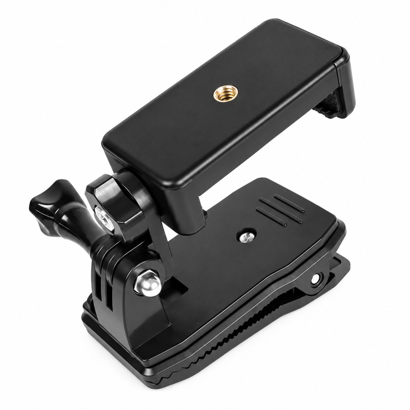 Backpack Strap Phone Holder for Hands-Free Recording – Adjustable Clip