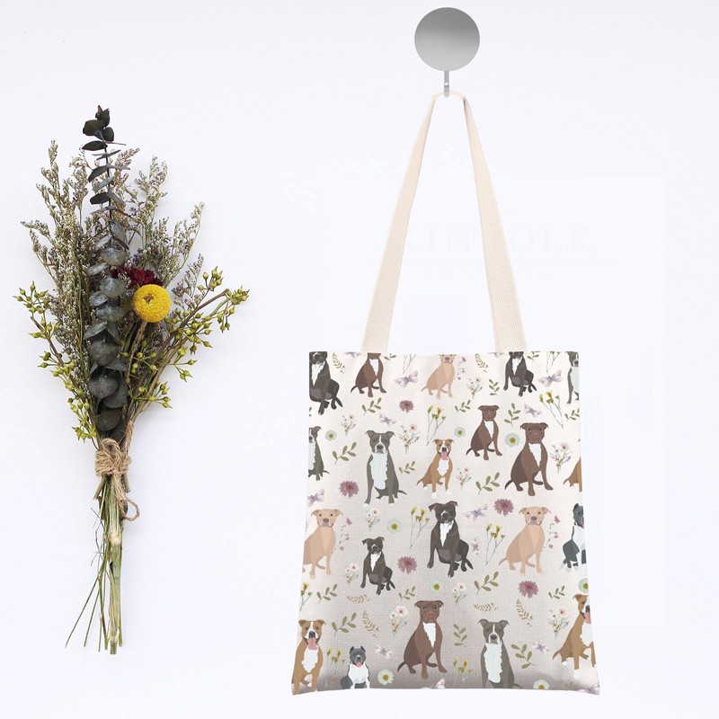 G2TUP Pitbull Tote Bag Pitbull Lover Gifts American Pitbull Shoulder