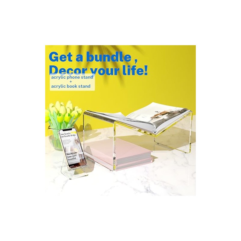 Crpich Soporte acrlico para telfono Celular, Soporte porttil, Soporte para