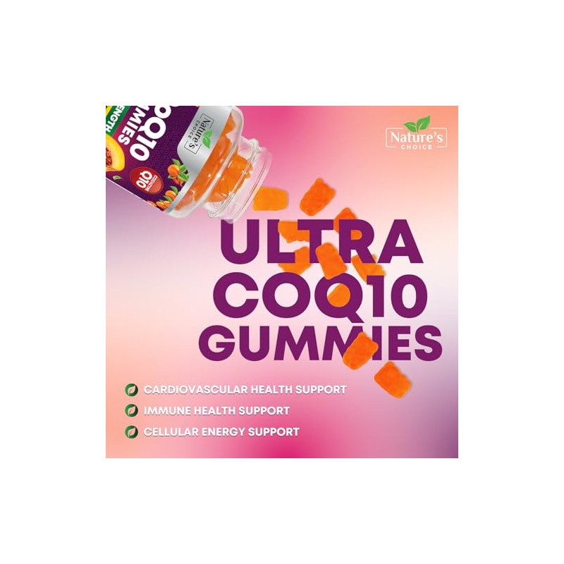 CoQ10 Gomitas - Vitaminas de goma de melocotón con coenzima