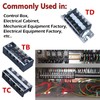 DIANQI 1 Pack Terminal Block, 200A 3 Positions Dual Row