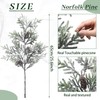 Giegxin 4 Pcs 25" Snow Frosted Artificial Pine Branches with