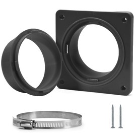 VIWINVELA Dryer Vent Hose Connector Kit - Dryer Vent Wall Plate - Dryer Duct Connector Wall Vent with Quick Connect & Disconnect Dryer Dock Connector (Dryer Vent Connector - Black)