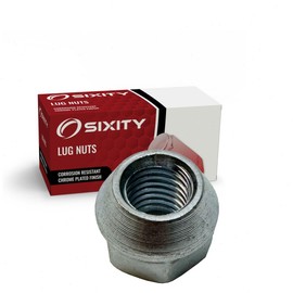 Sixity Auto Nickel Plated Bulge Open Wheel Lug Nuts - M12x1.75mm .64" Short