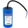 Tnisesm 40uF CBB60 Run Capacitor 450V AC 2 Wires for