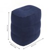 Inflatable Foot Rest Double Valve Blue PVC Flocking Washable Inflatable