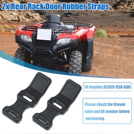 X AUTOHAUX 2 Pcs Rear Rack Door Rubber Straps Sub-Carrier Band for Honda ATC200E ATC200ES TRX200 TRX250 TRX300 TRX300FW TRX350 TRX350D 1982-1995 Replace 81309-958-680