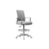 Boss Office Products All Gray Stool Drafting Chair