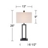 360 Lighting Aston 26" High Open Rectangle Modern Table Lamp