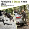 Hitch Step with 2 Folding Steps,Trailer Hitch Step for 2"