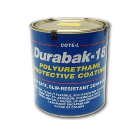 Durabak 18 (for Outdoors), Textured Version - Non Slip Coating, Bedliner, Deck Paint for All Boats - Many Colors to Choose from! - TAN - Gallon