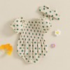 Kavousa Smocked Baby Girl Clothes Newborn Girl Bubble Romper Short