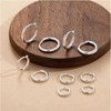 RSYHVG Hoop Earrings 5Pairs Silver Hoops Earrings for Women Hypoallergenic