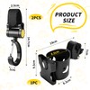 Drinks Holder Pushchair Cup Holder 2-in-1 Adjustable Bottle Holder with