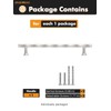 JIASENBAO Brushed Nickel Cabinet Pulls 6.3" Hole Center 5 Pack
