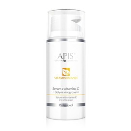 APIS VITAMIN BALANCE Serum mit Vitamin C und Weißtrauben | Ernährung und Schein für graue Haut | 100 ml
