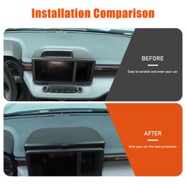 enter CoCar Dashboard Storage Box Organizer Holder Tray Compatible with Ford Maverick 2022 2023 2024 2025,Center Console Navigation Screen Rear Storage Box Accessories With covernsoles