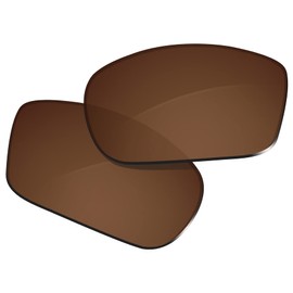 Glintbay 100% Precise-Fit Replacement Sunglass Lens for Maui Jim Wassup MJ123-60.5mm - Polarized Brown