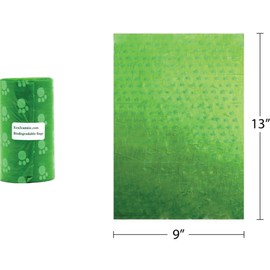 EcoJeannie 40-Count (2 Rolls) Dog Poop Bags + 1 Dispenser w/Stainless Steel Clip :Environment Friendly w/ d2w for Fast Degradation,Dog Waste Bags,Lavender Scented,Pet Waste Poopbags(PB0005)