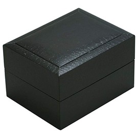 IGIMI IG-ZERO26A-1 Watch Storage Black Croco Pattern Single Watch Box, black, Classic