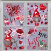 Mauts 9 Sheet Valentines Decorations Window Clings Decorations, Valentines Day