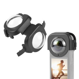 PULUZ Protective Lens Cover for Insta360 X4,Optical Glass Camera Lens Guard for Insta 360 x4 Anti Fog Anti-Drop 98% High Transmission Action Camera Accessories﻿ Lens Cap