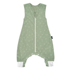 Alvi Sleep-Overall Light Sleeping Bag with Feet - Baby Summer Sleeping Bag with Legs - Children's Sleeping Bag with Legs - Cotton Sleeping Bag Washable - 0.5 TOG - Lightweight Sleeping Bag, Starry Sky