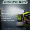 Paint Sprayer Cordless Compatible for Ryobi 18V Battery, 70000PRM Electric
