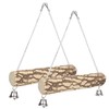 2pcs Pet Birds Parrots Wooden Swing Stand Bar Safety Toy