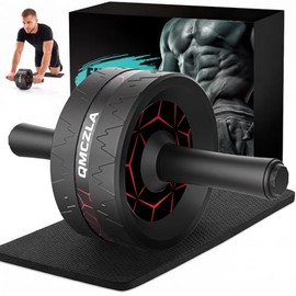Rueda Abdominales, Equipo de Entrenamiento de Abs para Entrenamiento de Fuerza Abdominal y Central, con Mango Antideslizante, Desmontable, Ideal para 
