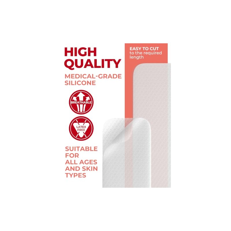 MYHELP Láminas De Silicona De Grado Médico Para Cicatrices -