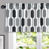 DriftAway Riley Geo Lined Window Curtain Valance Mid Century Geometric