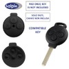 SALPIE 2 Pieces Replacement Buttons Remote Control Rubber Shell 3