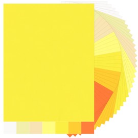 35 Sheets Yellow Tones Cardstock - 8.5'' x 11'' 92lb/250gsm Yellow Colors Card Stock Heavyweight Paper Thick Paper for Scrapbooking, Crafts, Business Cards, Invitations PAP05MX5